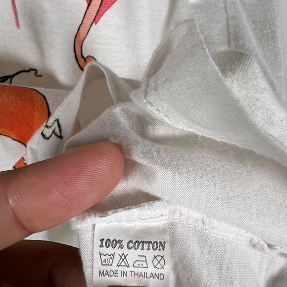 enf Women's Graphic Short Sleeves Tee Sz M White Cotton Artist Artsy *Read - Picture 6 of 7